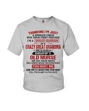I'M JUST A SPOILED CHILD - BEST GIFT FOR GRANDSON Youth T-Shirt front
