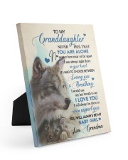 I LOVE YOU - PERFECT GIFT FOR GRANDDAUGHTER Easel-Back Gallery Wrapped Canvas tile
