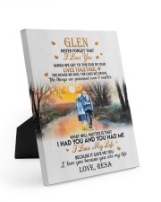 YOU ARE MY LIFE - TO GLEN FROM RESA Easel-Back Gallery Wrapped Canvas tile