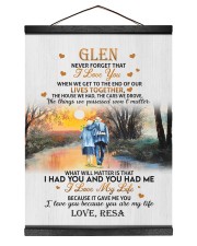 YOU ARE MY LIFE - TO GLEN FROM RESA Hanging Canvas tile