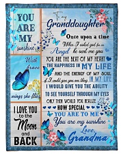 LOVE YOU TO MOON AND BACK - GIFT FOR GRANDDAUGHTER Small Fleece Blanket - 30" x 40" front