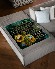 MY BEST FRIEND - TO GRANDDAUGHTER FROM GRANDMA Small Fleece Blanket - 30" x 40" aos-coral-fleece-blanket-30x40-lifestyle-front-03