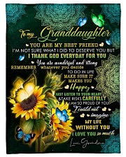 MY BEST FRIEND - TO GRANDDAUGHTER FROM GRANDMA Small Fleece Blanket - 30" x 40" front