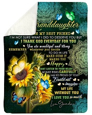 MY BEST FRIEND - TO GRANDDAUGHTER FROM GRANDMA Large Sherpa Fleece Blanket - 60" x 80" thumbnail