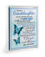 Keep Me In Your Heart - Lovely Gift For Granddaughter Floating Framed Canvas Prints White tile