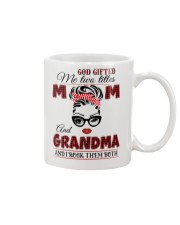 GOD GIFT ME TWO TITLES - PERFECT GIFT FOR GRANDMA Mug tile