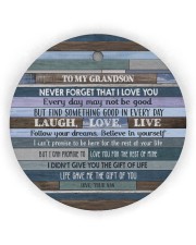 BELIEVE IN YOURSELF - LOVELY GIFT FOR GRANDSON Circle Ornament (Wood tile