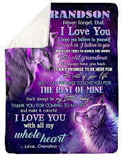 I BELIEVE IN YOU - FROM GRANDMA TO MY GRANDSON Large Sherpa Fleece Blanket - 60" x 80" thumbnail