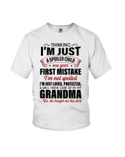 I'M JUST LOVED PROTECTED - GIFT FOR GRANDCHILD Youth T-Shirt front