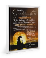 I AM SO PROUD OF YOU - BEST GIFT FOR GRANDDAUGHTER Floating Framed Canvas Prints White tile