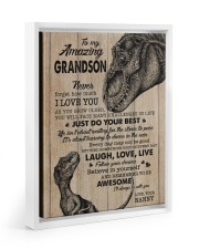 JUST DO YOUR BEST - NANNY TO GRANDSON Floating Framed Canvas Prints White tile
