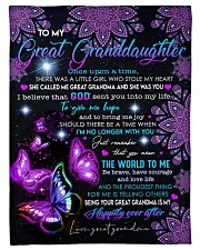 THE WORLD TO ME - TO GREAT GRANDDAUGHTER Small Fleece Blanket - 30" x 40" front