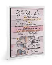 STOLE MY HEART - SPECIAL GIFT FOR GRANDDAUGHTER Floating Framed Canvas Prints White tile