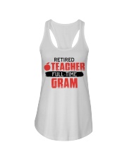 RETIRED TEACHER FULL-TIME GRAM - GIFT FOR TEACHER Ladies Flowy Tank tile