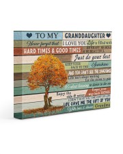 I LOVE YOU - GIFT FOR GRANDDAUGHTER FROM GRANDMA 14x11 Gallery Wrapped Canvas Prints front