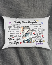 YOU'LL FEEL MY LOVE - BEST GIFT FOR GRANDDAUGHTER Rectangular Pillowcase aos-pillow-rectangle-front-lifestyle-1