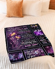 I'LL ALWAYS BE THERE - GRAMS TO GRANDDAUGHTER Small Fleece Blanket - 30" x 40" aos-coral-fleece-blanket-30x40-lifestyle-front-01