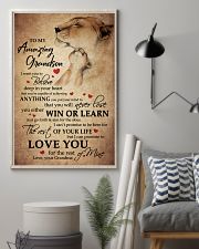 Win Or Learn - Grandson Gift With Lion 11x17 Poster lifestyle-poster-1