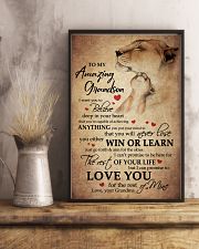 Win Or Learn - Grandson Gift With Lion 11x17 Poster lifestyle-poster-3
