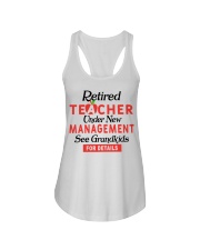 RETIRED TEACHER ONDER NEW MANAGEMENT SEE GRANDKIDS Ladies Flowy Tank tile