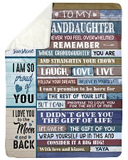 FOLLOW YOUR DREAMS - YAYA TO GRANDDAUGHTER Sherpa Fleece Blanket tile