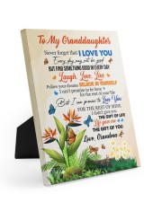 NEVER FORGET THAT I LOVE YOU - GREAT GIFT FOR GRANDDAUGHTER Easel-Back Gallery Wrapped Canvas tile