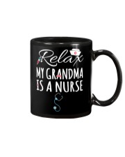 RELAX MY GRANDMA IS A NURSE Mug tile