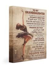 TODAY IS A GOOD DAY - GRANDMA TO GRANDDAUGHTER 11x14 Gallery Wrapped Canvas Prints front