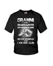 GRAMMI AND GRANDDAUGHTER - BEST PARTNERS IN CRIME Youth T-Shirt front