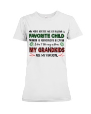 My Grandkids Are My Favorite - Perfect Gift For Grandma Premium Fit Ladies Tee tile