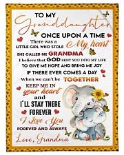 MY HEART - GIFT FOR GRANDDAUGHTER FROM GRANDMA Small Fleece Blanket - 30" x 40" front