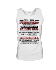 YES I AM A SPOILED GRANDSON Unisex Tank tile