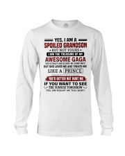 YES I AM A SPOILED GRANDSON Long Sleeve Tee tile