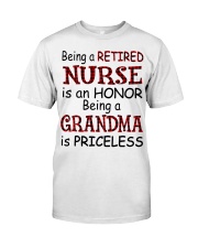 BEING A RETIRED NURSE IS AN HONOR Premium Fit Mens Tee tile
