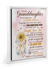 Believe In Yourself - Best Gift For Granddaughter Floating Framed Canvas Prints White tile