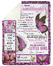 MY SUNSHINE - SPECIAL GIFT FOR GRANDDAUGHTER Sherpa Fleece Blanket tile