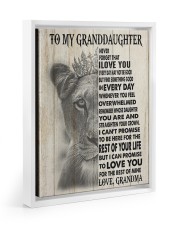 STRAIGHTEN YOUR CROWN - GRANDMA TO GRANDDAUGHTER Floating Framed Canvas Prints White tile