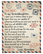 A BIG HUG - GIFT FOR GRANDDAUGHTER FROM GRANDMA Small Fleece Blanket - 30" x 40" front