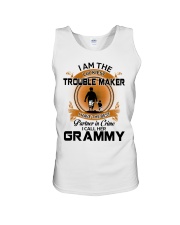 I AM THE LUCKIEST TROUBLE MAKER - GREAT GIFT FOR GRANDSON Unisex Tank tile