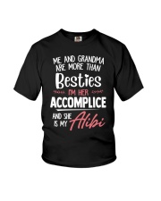 He Is My Alibi - Lovely Gift For Grandson Youth T-Shirt front