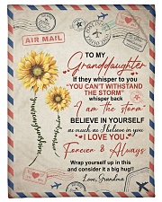 YOU CAN'T WITHSTAND THE STORM FOR GRANDDAUGHTER Small Fleece Blanket - 30" x 40" front