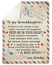 KEEP ME IN YOUR HEART - GRANDMA TO GRANDDAUGHTER Sherpa Fleece Blanket tile