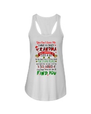 YOU CAN'T SCARE ME - I HAVE A CRAZY GRANDMA Ladies Flowy Tank tile