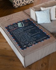 Straighten Your Crown - Lovely Gift For Granddaughter Small Fleece Blanket - 30" x 40" aos-coral-fleece-blanket-30x40-lifestyle-front-03a