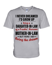 LIVING THE DREAM - BEST GIFT FOR DAUGHTER-IN-LAW V-Neck T-Shirt tile
