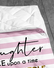 I'LL STAY THERE - GRANDDAUGHTER GIFT WITH ELEPHANT Quilt 50"x60" - Throw aos-quilt-50x60-lifestyle-closeup-front-07