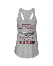 THEY ARE MY WORLD - PERFECT GIFT FOR GREATGRANDMA Ladies Flowy Tank tile