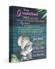 I LOVE YOU - GRANDSON GIFT WITH ELEPHANT 11x14 Gallery Wrapped Canvas Prints front