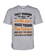 I Have A Pretty Eyes - Perfect Gift For Grandma V-Neck T-Shirt tile