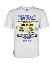 LOTS OF LOVE - FROM NONI TO GRANDSON V-Neck T-Shirt tile